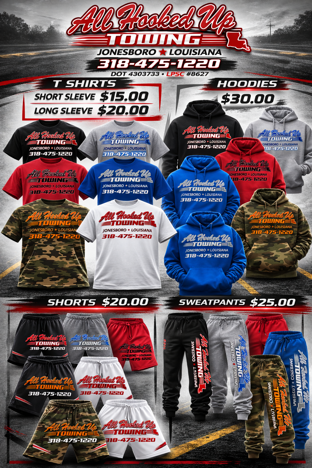 All Hooked Up Towing Merchandise